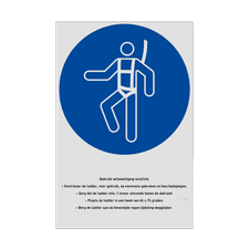 Veiligheidsbord vlak Alupanel (2mm)