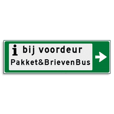 Aluminium versterkt kokerprofiel Verwijsbord