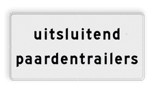 Aluminium informatiebord met een dubbel omgezette rand