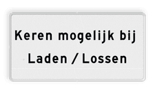 Aluminium informatiebord met een dubbel omgezette rand