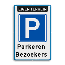 Aluminium informatiebord met dubbel omgezette rand