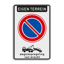 Aluminium informatiebord met dubbel omgezette rand
