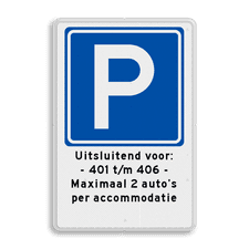 Aluminium informatiebord met dubbel omgezette rand