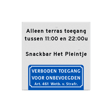 Alupanel informatiebord vlak (2mm)