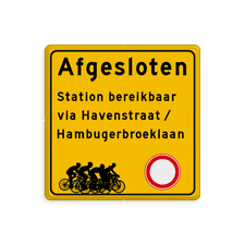 Aluminium omleidingsbord met een dubbel omgezette rand