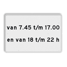 Aluminium informatiebord met een dubbel omgezette rand