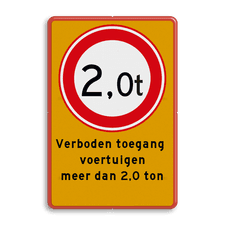 Aluminium informatiebord met dubbel omgezette rand