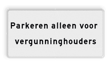 Aluminium informatiebord met een dubbel omgezette rand