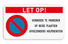 Aluminium bord, omgeplooide rand met gelaste profielen