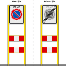 Zoneportaal 1x RVV Zone DZ+ 2 SHP