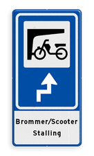 Aluminium informatiebord met een dubbel omgezette rand