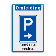 Aluminium informatiebord met dubbel omgezette rand