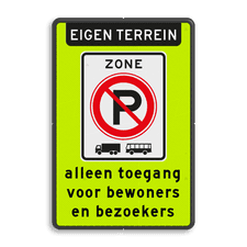 Aluminium informatiebord met dubbel omgezette rand