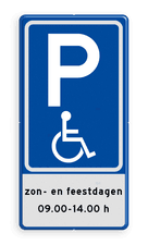 Aluminium informatiebord met een dubbel omgezette rand