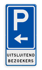 Aluminium informatiebord met een dubbel omgezette rand