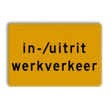 Aluminium informatiebord met een dubbel omgezette rand