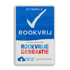 Aluminium bord met een dubbel omgezette rand