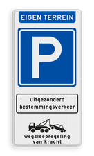 Aluminium informatiebord met een dubbel omgezette rand