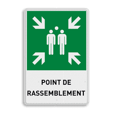 Veiligheidsbord met dubbel omgezette rand