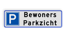Aluminium informatiebord met een dubbel omgezette rand