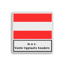 Aluminium scheepvaartbord met een dubbel omgezette rand