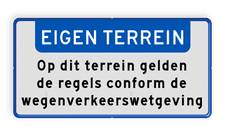 Aluminium informatiebord met een dubbel omgezette rand