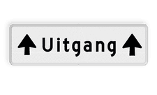 Aluminium informatiebord met een dubbel omgezette rand