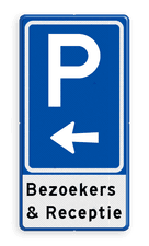 Aluminium informatiebord met een dubbel omgezette rand