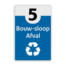 Aluminium bord met een dubbel omgezette rand