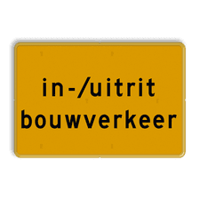 Aluminium informatiebord met een dubbel omgezette rand