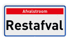 Veiligheidsbord met dubbel omgezette rand