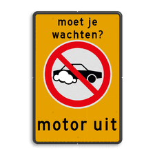 Aluminium informatiebord met dubbel omgezette rand