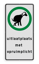 Aluminium informatiebord met een dubbel omgezette rand