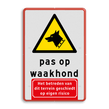 Aluminium informatiebord met dubbel omgezette rand