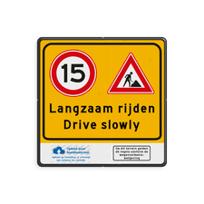 Aluminium bord met een dubbel omgezette rand