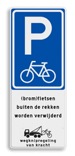 Aluminium informatiebord met een dubbel omgezette rand