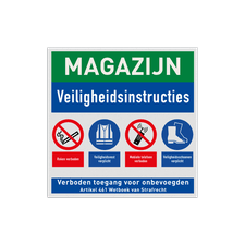 Veiligheidsbord vlak Alupanel (2mm)