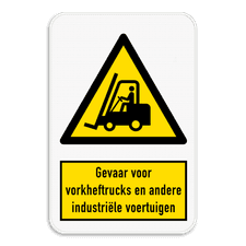 Veiligheidsbord met dubbel omgeplooide rand