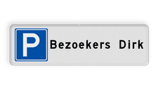 Aluminium informatiebord met een dubbel omgezette rand