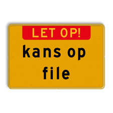 Aluminium informatiebord met een dubbel omgezette rand