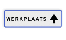 Aluminium informatiebord met een dubbel omgezette rand