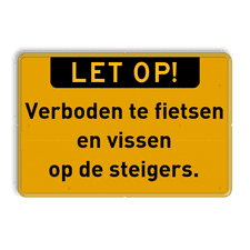 Aluminium informatiebord vlak (2mm)