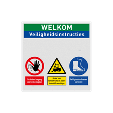 Veiligheidsbord vlak Alupanel (2mm)