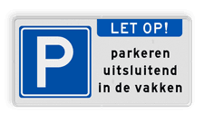 Aluminium informatiebord met een dubbel omgezette rand