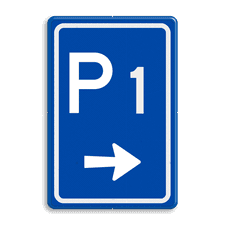 Aluminium informatiebord met een dubbel omgezette rand