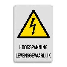 Veiligheidsbord met dubbel omgezette rand
