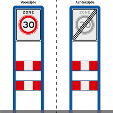 Zoneportaal 1x RVV Zone DZ+ 2 SHP