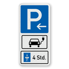 Verkehrsschild aus DibondTraffic mit Alform Rahmen