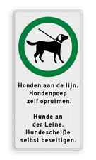 Aluminium informatiebord met een dubbel omgezette rand