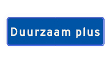 Aluminium informatiebord met een dubbel omgezette rand